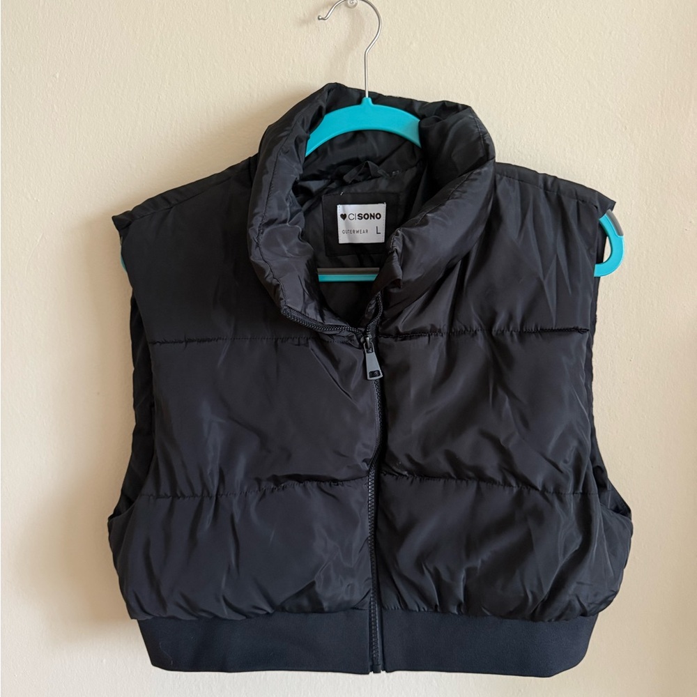 COSONO Black Puffer Vest